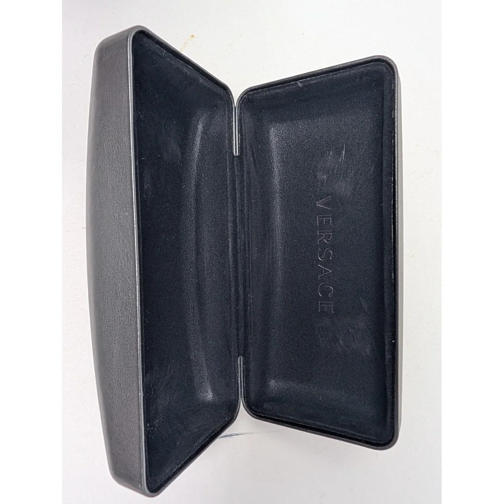 Versace Black Hard Case To Fit Sunglasses‎ Faux Leather Flip Top Adult Rigid